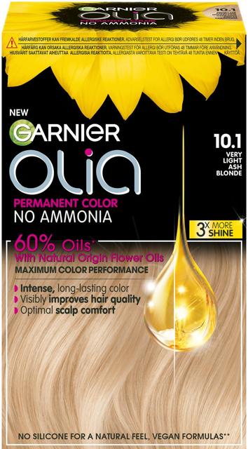 Garnier Olia 10.1 Very Light Ash Blonde kestoväri 174ml