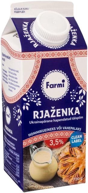 Rjaženka, 750 g