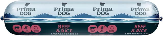 Primadog vorst koertele liha-riis, 800g