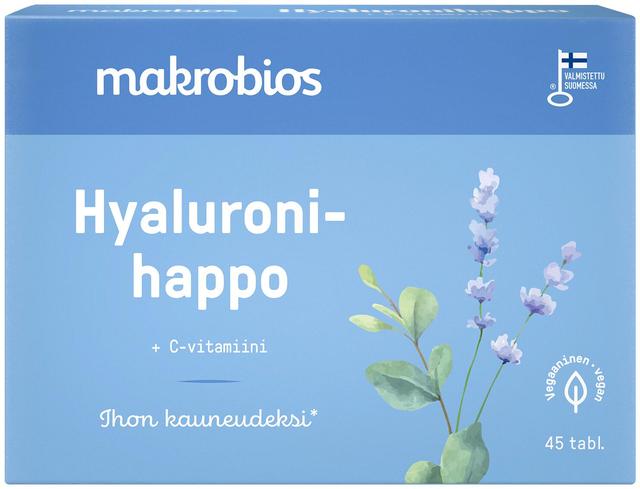 Makrobios Hyaluronihappo+C-vitamiini 23g 45tabl