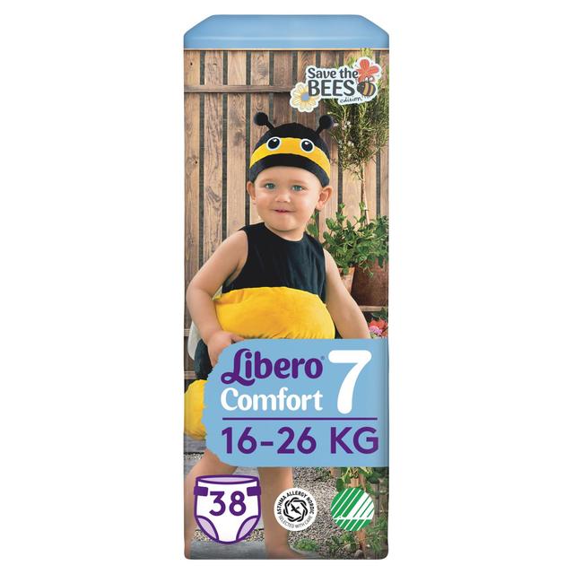 LIBERO Comfort teippivaippa koko 7, 38kpl, 16-26kg
