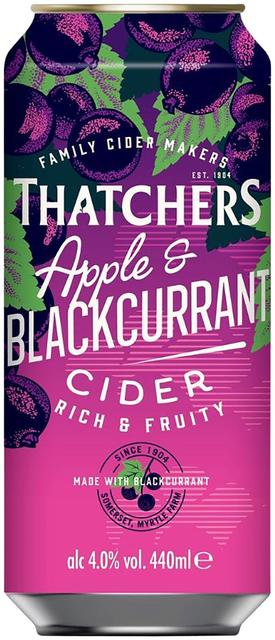 Thatchers Apple & Blackcurrant Cider 4% 0,44l siideritölkki