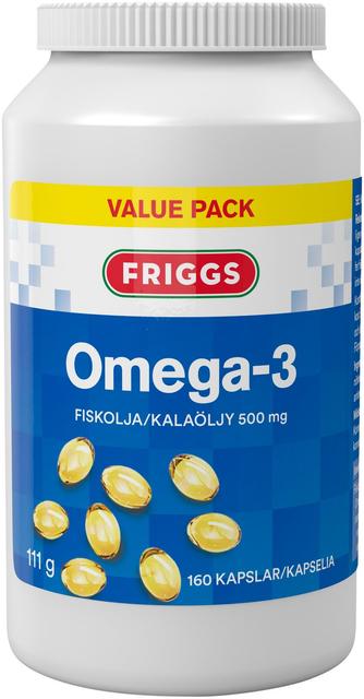 Friggs Omega-3 kalaöljy säästöpakkaus 160kaps