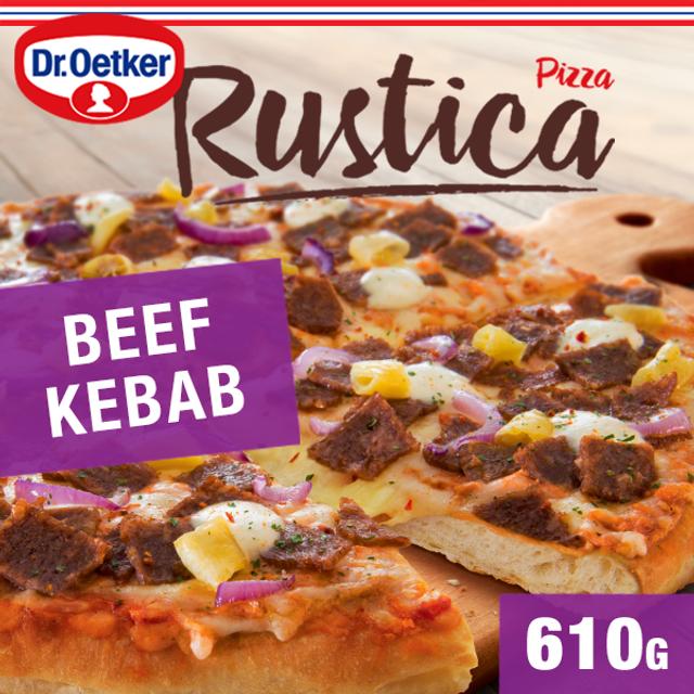 Dr. Oetker Rustica Beef Kebab pakastepizza 610g