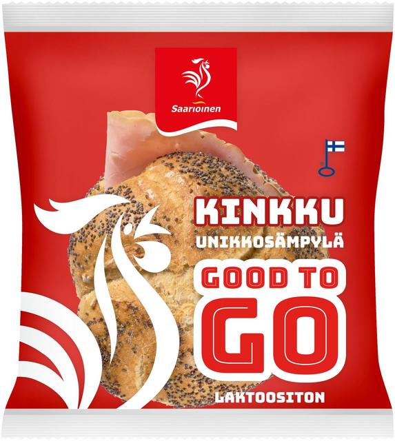 Saarioinen Good to Go Unikkosämpylä Kinkku, täytetty leipä 130g