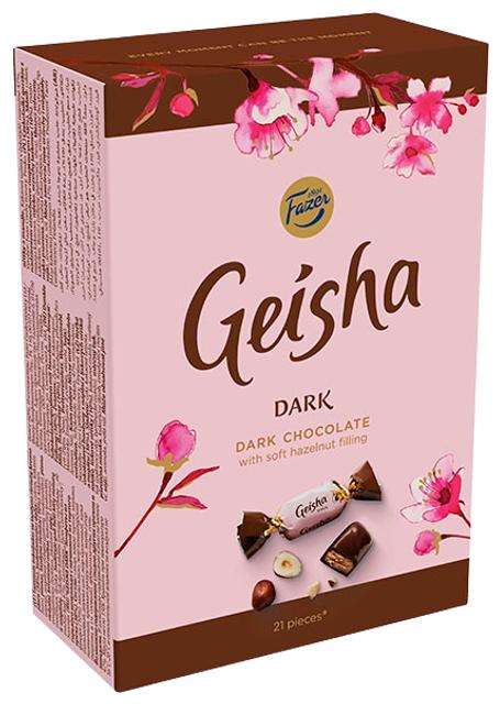 Geisha Dark kommikarp 150g