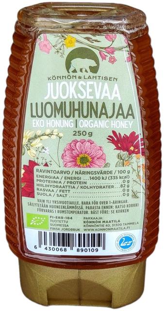 Könnön & Lahtisen Juoksevaa Luomuhunajaa 250 g