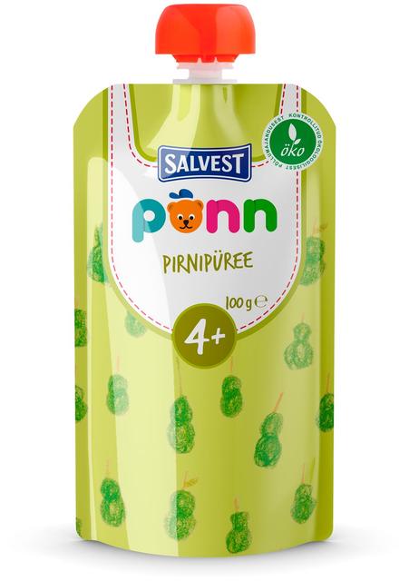 Põnn pirnipüree 100 g, öko, alates 4-elukuust