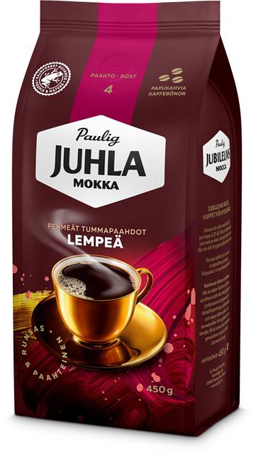 Paulig Juhla Mokka Lempeä kahvi kahvipapu 450g