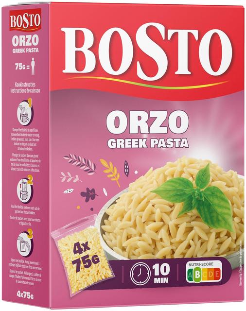 Bosto Orzo pasta 4x75g