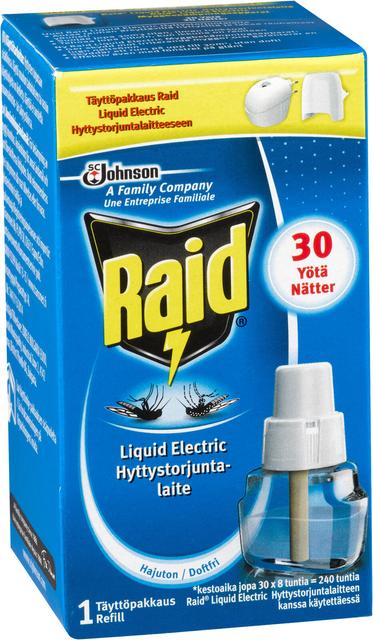 Raid Liquid Electric 30 yötä sähköinen hyttyskarkotin täyttö