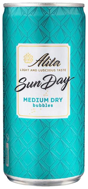 Alita Sunday Medium Dry gaseeritud puuviljavein 7,5%vol 200ml