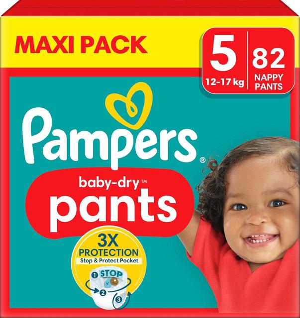 Pampers BabyDry Pants S5 12-17kg 82kpl vaippa