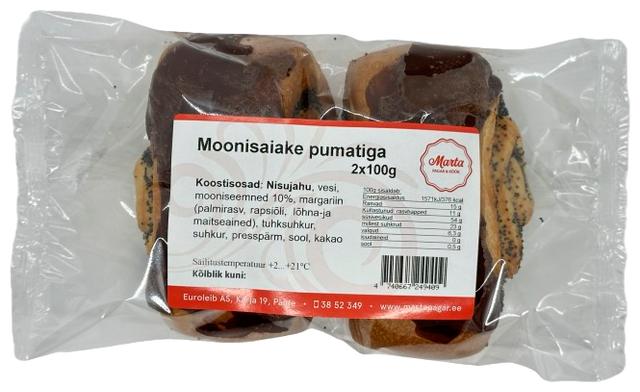 Moonisaiake pumatiga 2x100 g