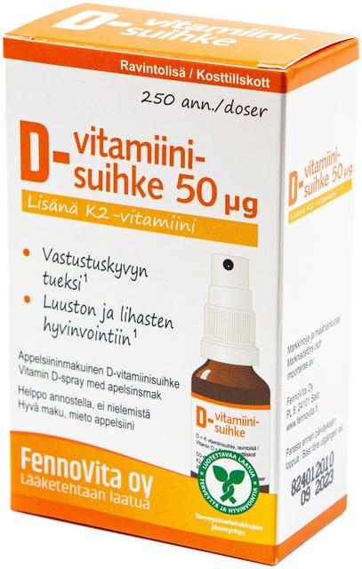 Fennovita D + K vitamiinisuihke
