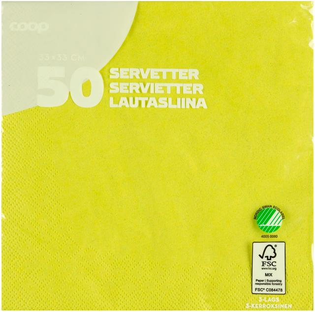 Salvrätik laim 33cm 50tk