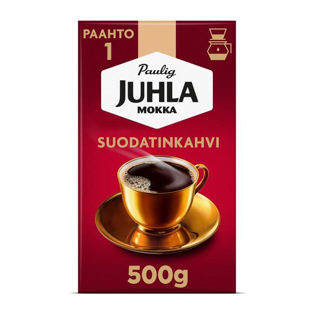 Paulig Juhla Mokka kahvi suodatinjauhatus 500g