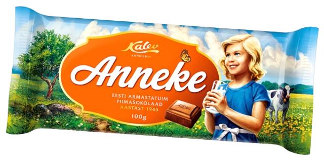 Kalev Anneke piimašokolaad 100 g