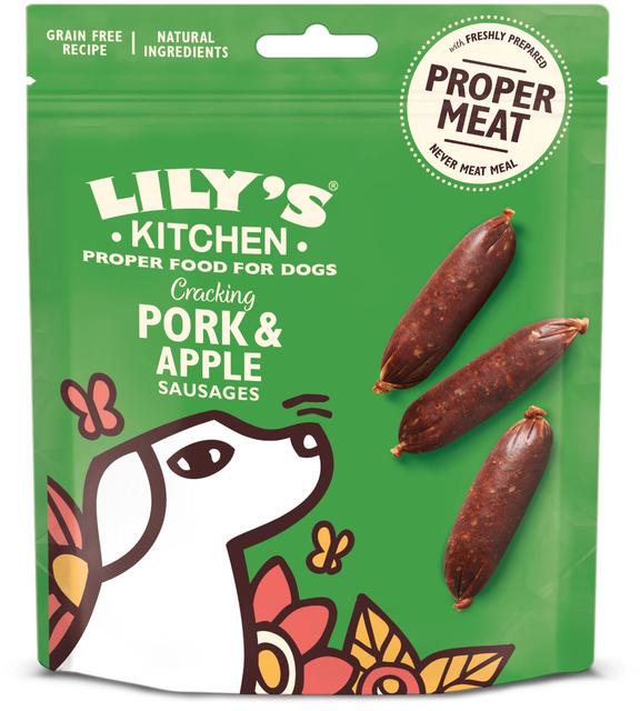 Lily's Kitchen 70g Cracking Pork and Apple Sausages koiranherkku