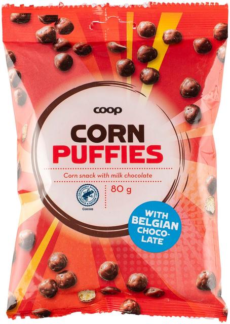 Coop Corn Puffies maissisnacks 80 g