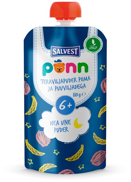 ÖKO TERAVILJAPUDER PIIMA,PUUVILJ.6K 110G