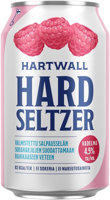 Hartwall Hard Seltzer Vadelma 4,5% 0,33 l
