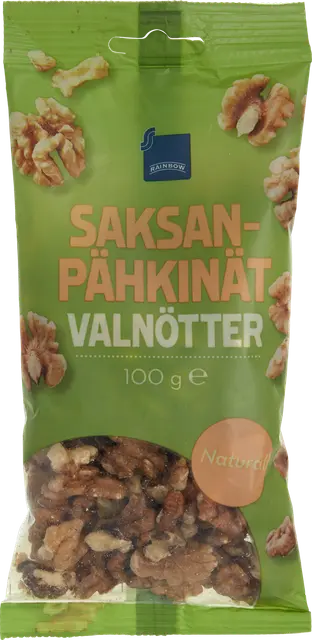 Rainbow 100g saksanpähkinä natural