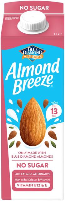 Blue Diamond Almond Breeze Makeuttamaton Mantelijuoma UHT 1l