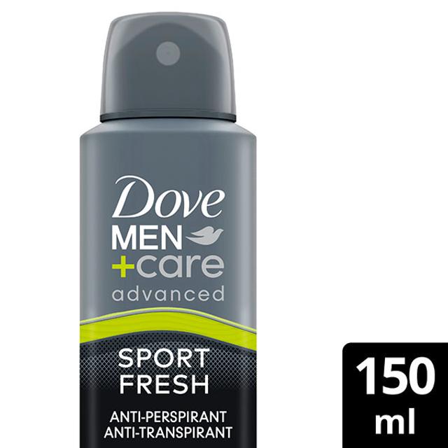 Dove Men+Care 72h Advanced Sport Fresh Antiperspirantti Deodorantti Spray  mukana kosteusvoide   150ml
