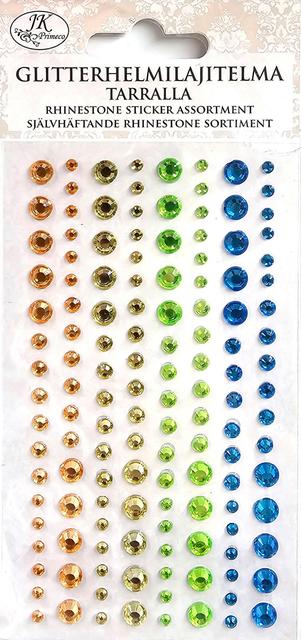 J.K. Primeco glitterhelmitarralajitelma keltavihreä