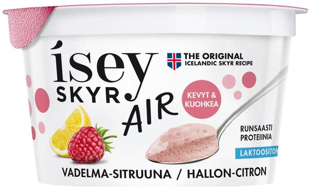 Isey Skyr Air Vadelma-sitruuna 125g