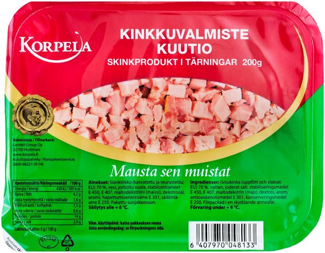 Korpela Kinkkuvalmistekuutio 200g
