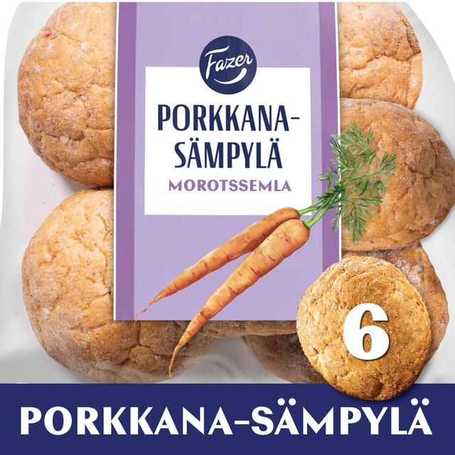 Fazer Porkkanasämpylä 6kpl 360g