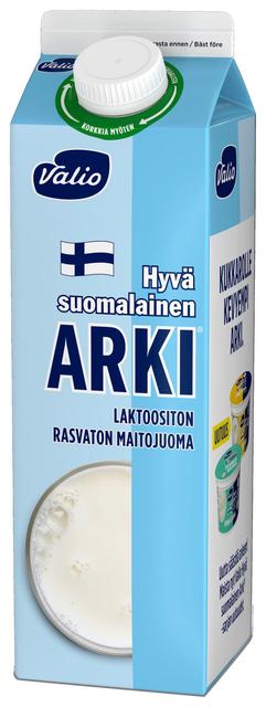 Valio Hyvä suomalainen Arki® Eila® rasvaton maitojuoma 1 l laktoositon