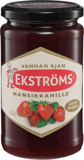 Ekströms Vanhan ajan mansikkahillo 410g