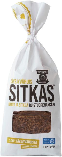 Viipurilainen 220g Sitkas 100% ruis tuorenäkkäri 8kpl