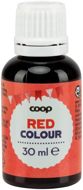 Coop toiduvärv, punane, 30 ml