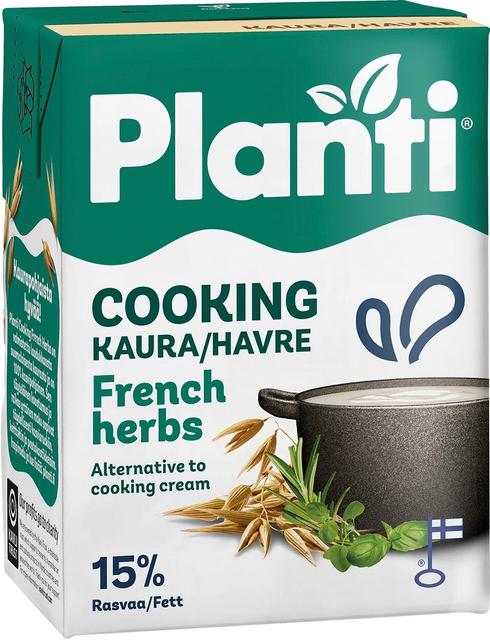 Planti Cooking ranskan yrtit kaurapohjainen ruoanlaittovalmiste 15% rasvaa 2dl