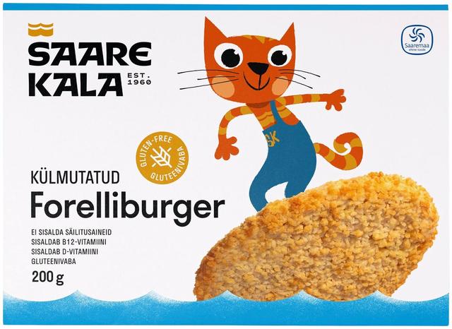 Forelliburger 200g, külmutatud