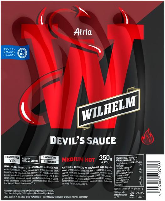 Atria Wilhelm Devil's Sauce 350g