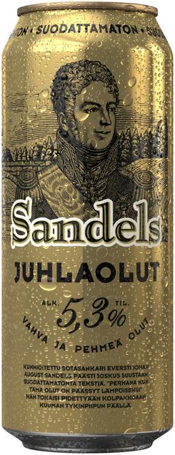 Sandels Juhlaolut Suodattamaton 5,3 % 0,5 l tlk