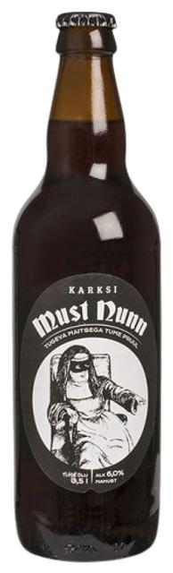 Karksi Must Nunn õlu 6%vol 500ml