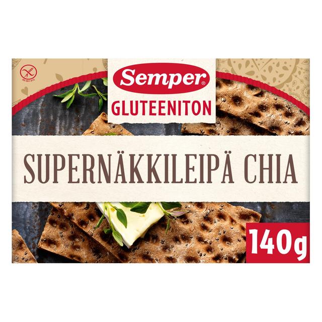 Semper gluteenivabad supernäkileivad chia seemnetega 140 g