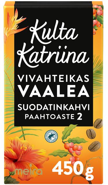 Kulta Katriina Vivahteikas vaalea suodatinkahvi RAC 450g