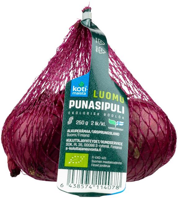 Kotimaista punasipuli luomu 250 g