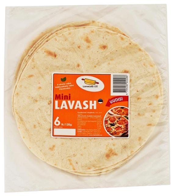 Mini Lavash 6 tk, 120 g