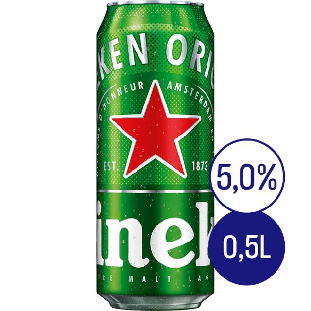 Heineken olut 5,0% 0,5 l