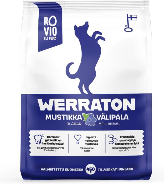 Werraton Mustikka Välipala koira 450g