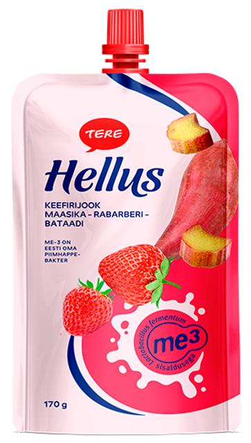 Hellus keefirijook maasikas-rabarber-bataat 170 g