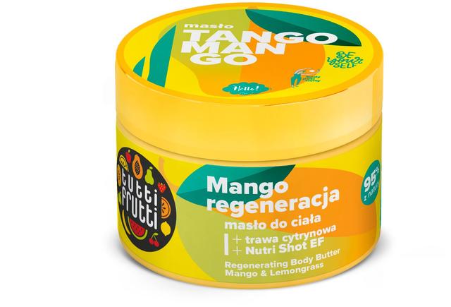 Tutti Frutti uudistava vartalovoide Mango ja sitruunaruoho 200 ml